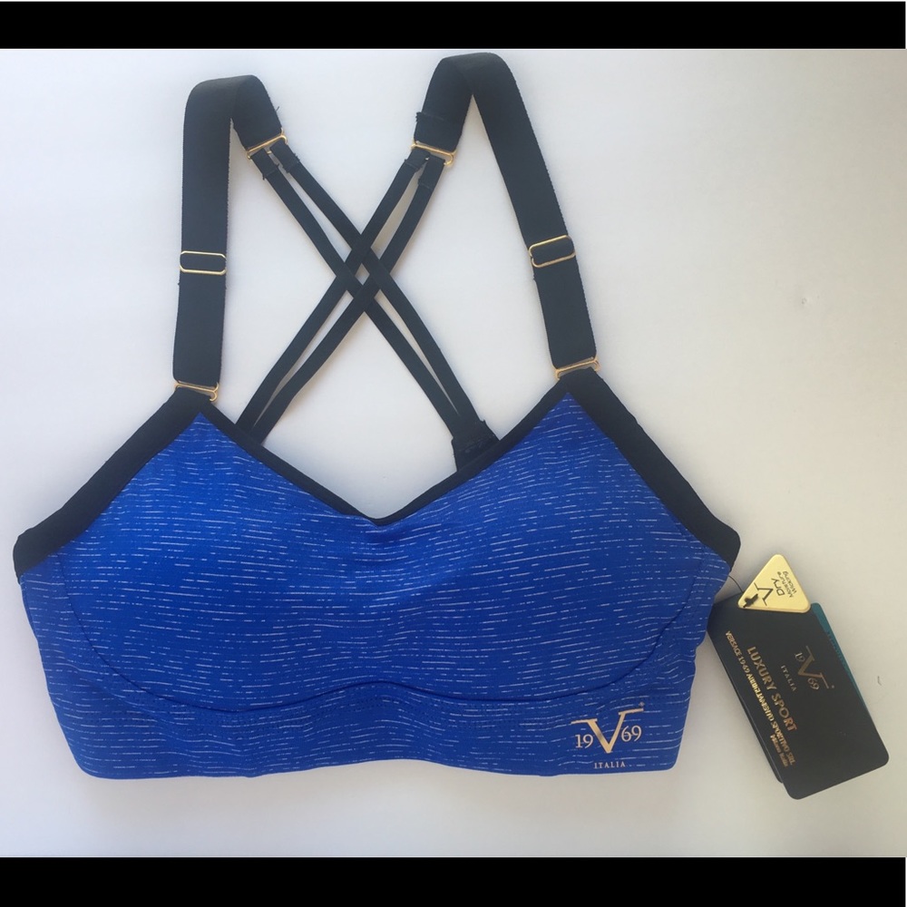 Versace molded cup sports bra